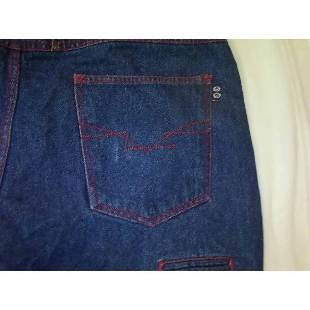 VTG Urban Culture Baggy Wide Leg‎ Jean Shorts Denim Y2K Skater 90s Men’s 44 - Picture 11 of 11